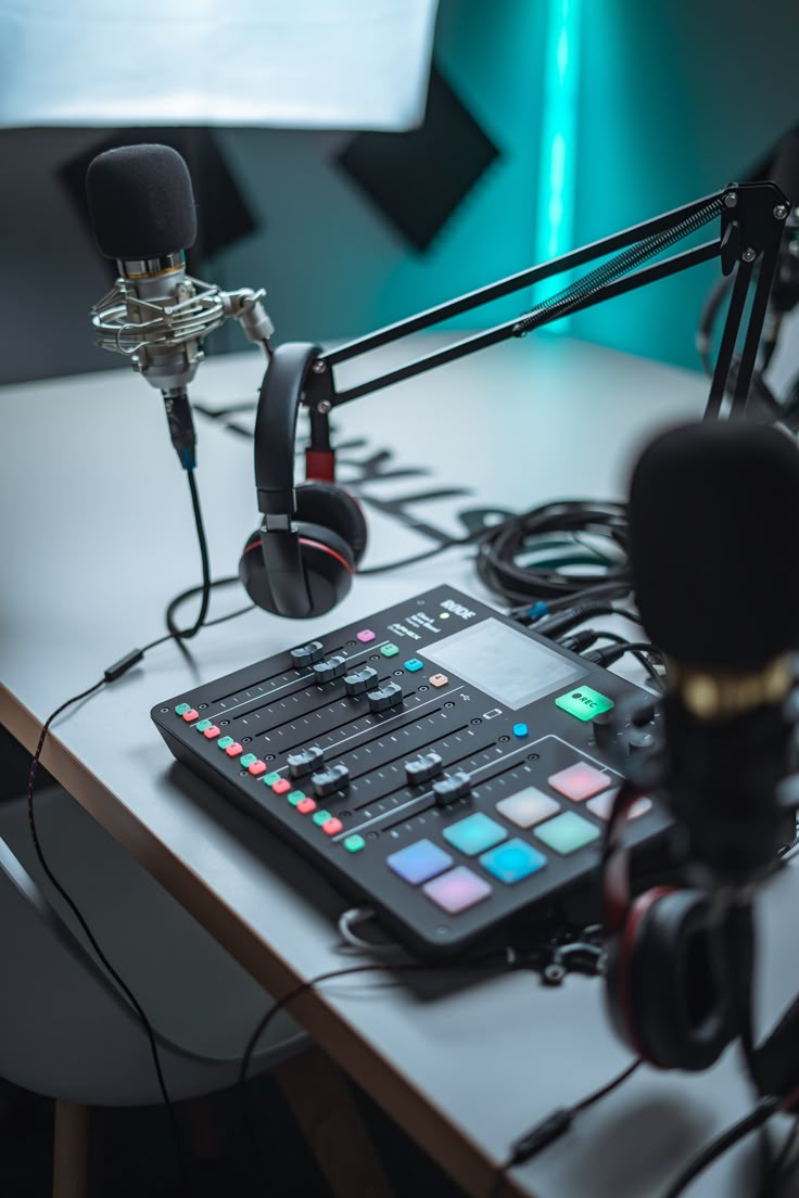 Microphone de studio AyitiBoost Podcast